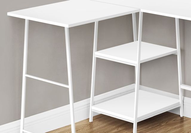 Monarch Specialties Inc. White L-Shaped Desk-2