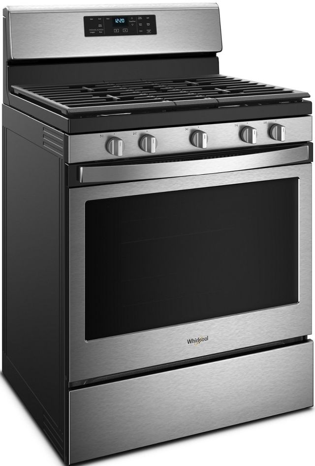 Whirlpool® 30" Fingerprint Resistant Stainless Steel Free Standing Gas Range-2