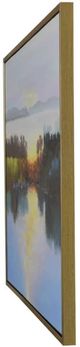 StyleCraft Sunrise over the Horizon Handpainted Canvas Wall Art-1