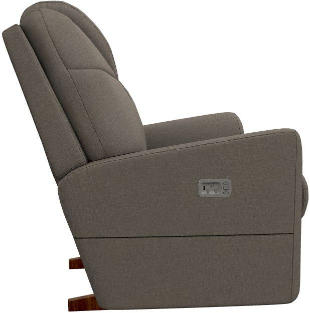 La-Z-Boy® Sparrow Mushroom Power Rocking Recliner with Headrest-2