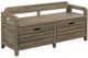 Kincaid Furniture Mill House Anvil Brown Engold Bed End Bench-0
