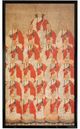 Stylecraft Beige/Off-White/Red Wall Art-1