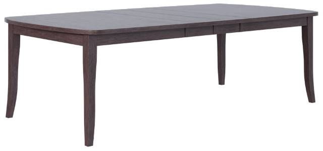 Country View Woodworking Customizable Bedford Elm Top 38" Dining Table with Brown Maple Base-0