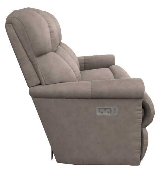 La-Z-Boy® Pinnacle Stone Leather Power Wall Reclining Loveseat with Headrest-3