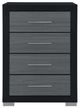 Global Furniture USA Emma Black/Gray Chest-1