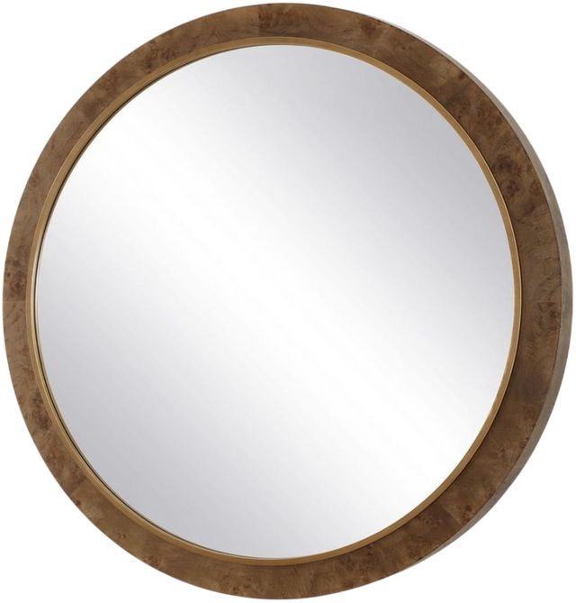 Uttermost® Cleveland Antique Gold/Natural Mirror-3