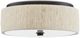 Currey & Company Tyrone Natural/Black Flush Mount Lighting-1