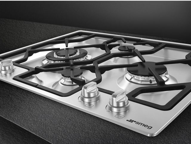 Smeg 24" Stainless Steel Gas Cooktop-2