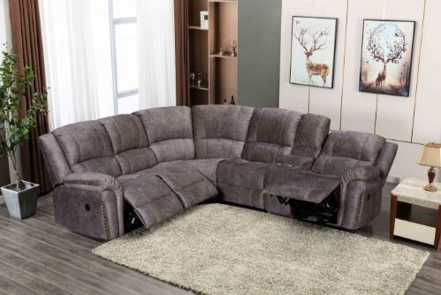 Milton Greens Stars 6-Piece Brown Manual Recliner Sectional Sofa-1