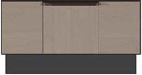 Country View Woodworking Customizable American Modern 2-Drawer Plinth Base Nightstand-1