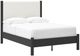 Signature Design by Ashley® Cadmori Black Twin Upholstered Panel Bed-1