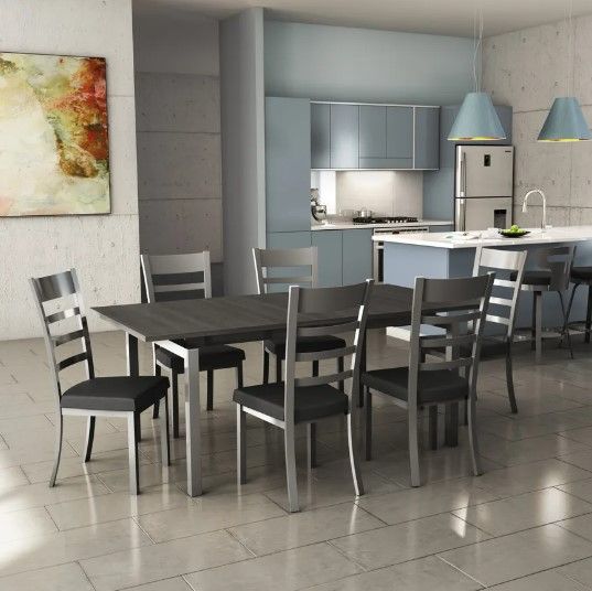 Amisco Customizable Zoom 60" Dining Table with Solid Birch Top-4