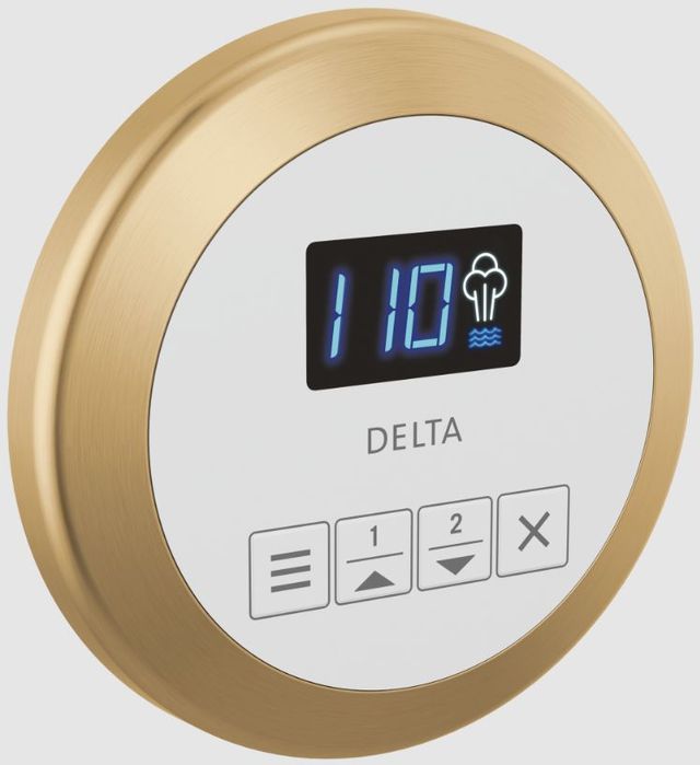 Delta SteamScape™ Classic System Lumicoat® Champagne Bronze Round Steam Control-0