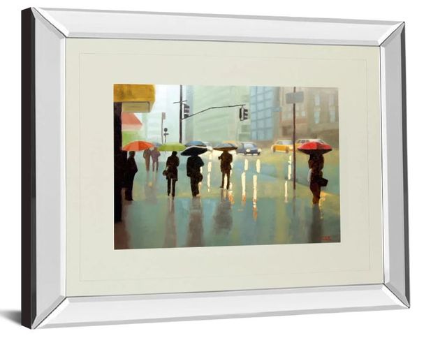 Classy Art New York Reality by Tate Hamilton Mirror Framed Wall Art-1
