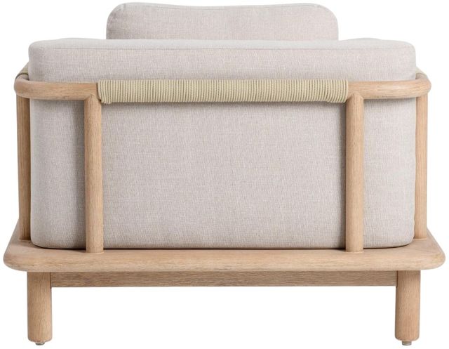 Classic Home Dawson Butterscotch Fabric/Wooden Outdoor Accent Chair-4