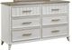 American WoodCrafters Beach Comber Brown/Weathered White Dresser-0