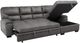 Mazin Furniture Michigan 2-Piece Dark Gray Right-Arm Facing Pullout Sleeper Sectional and Chaise-2