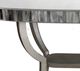 A & B Home Mirror Top Console Table with Chrome Base-1