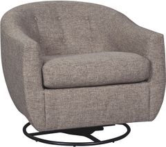 Signature Design by Ashley® Upshur Taupe Swivel Glider Accent Chair
