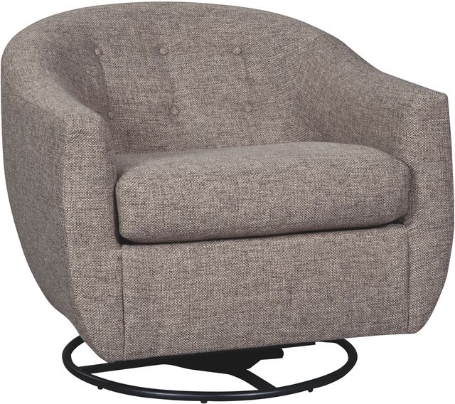 Signature Design by Ashley® Upshur Taupe Swivel Glider Accent Chair-0