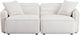 TOV Furniture Travie 2-Piece White Sand Modular Loveseat-3