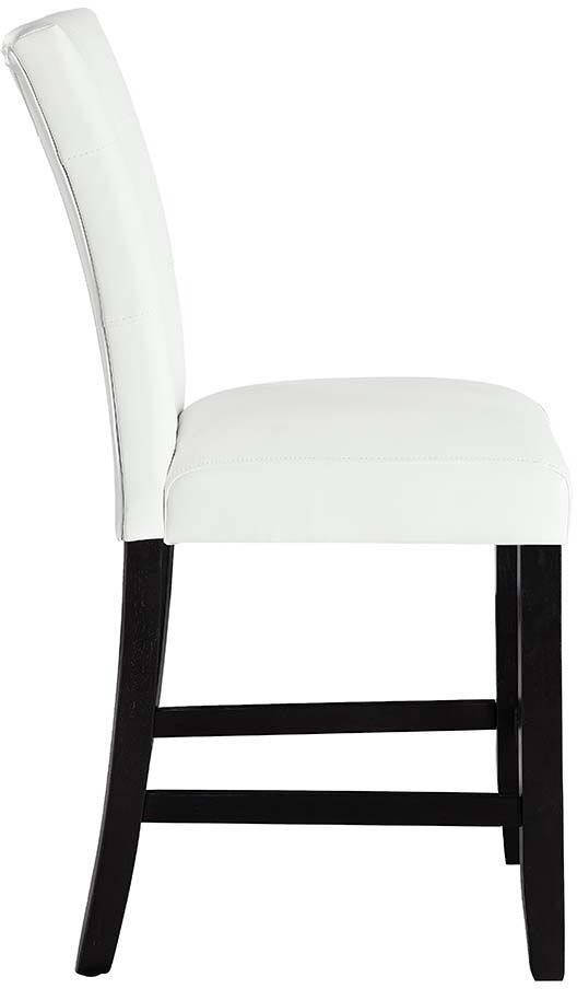 ACME Furniture Hussein 2-Piece Black/White Counter Height Chair Set-3