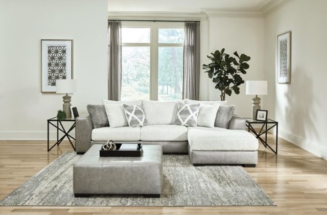 Albany Industries 2-Piece Attract Dove Right-Arm Facing Chaise Sectional-1