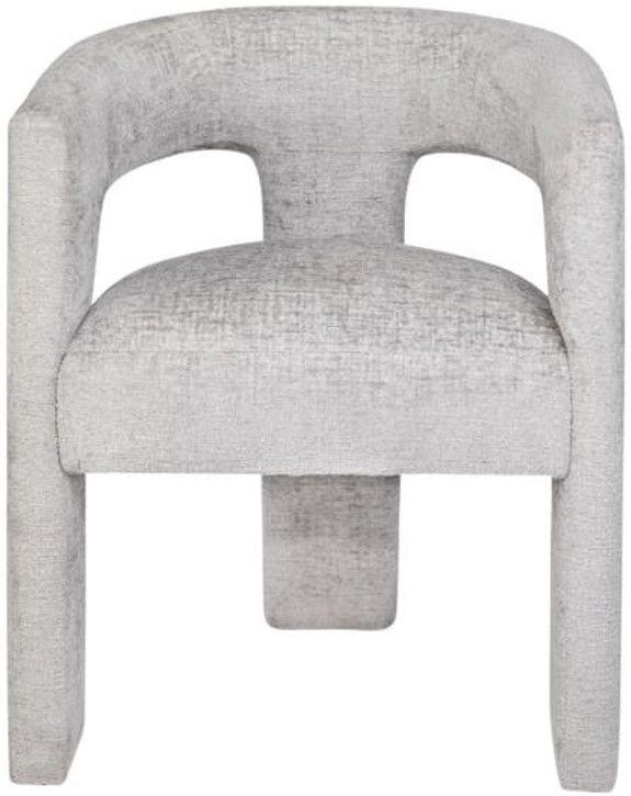 Jofran Inc. Gwen Gray Open-Back Upholstered Chair-2