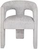 Jofran Inc. Gwen Gray Open-Back Upholstered Chair-2