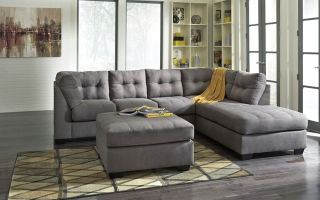 Benchcraft® Maier Charcoal Accent Ottoman-3
