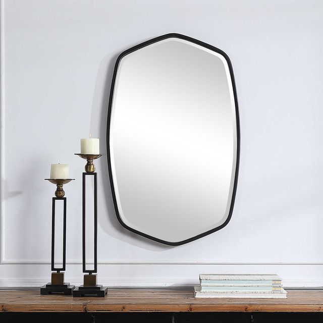 Uttermost® Duronia Satin Black Mirror-1