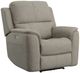 Flexsteel® Henry Fog Gray Power Recliner with Power Headrest and Lumbar-0