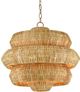 Currey & Company Antibes Natural Small Chandelier-0