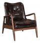 Zuo® Bully Brown Lounge Chair and Ottoman-1