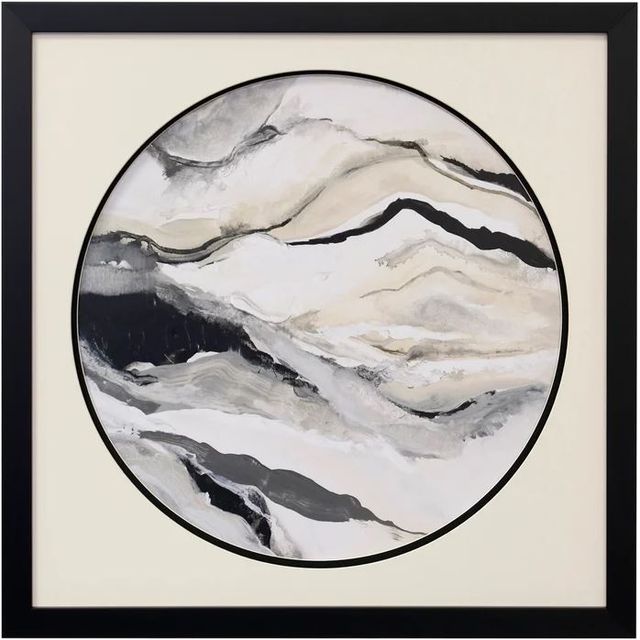 Stylecraft Black/Off-White/White Framed Print-0