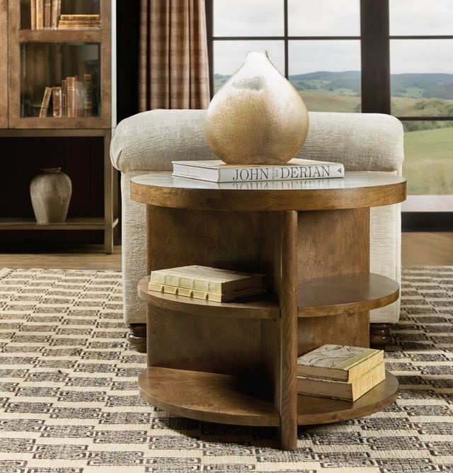Hooker® Furniture Melange Mulholland Golden Brown Round End Table-0