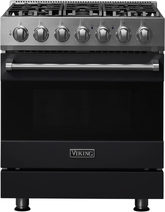 Viking® 3 Series 30" Onyx Pro Style Natural Gas Range-0