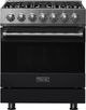 Viking® 3 Series 30" Onyx Pro Style Natural Gas Range-0