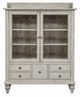 Liberty Furniture Whitney Antique Linen/Weathered Gray Display Cabinet-2