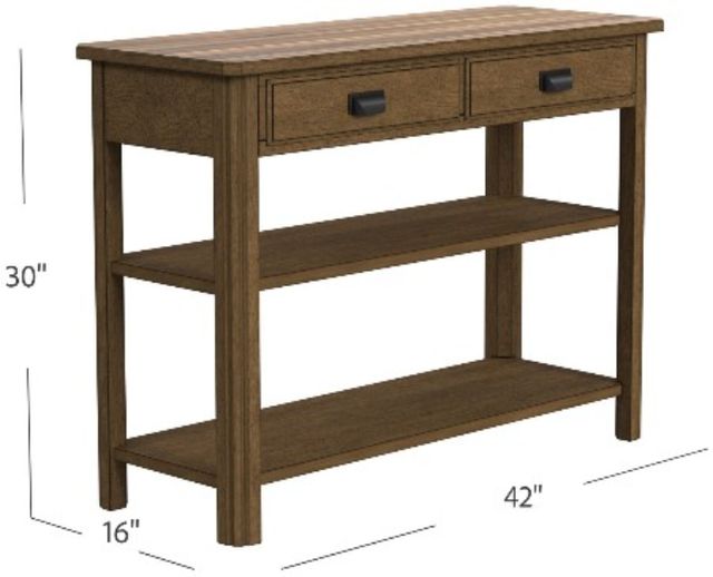 Null Furniture Bedford Hewn Oak Sofa/Media Console Table-3