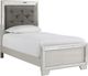 Signature Design by Ashley® Lonnix 2-Piece Silver Twin Panel Bed Set-1
