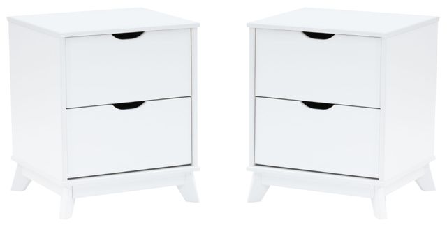 Powell® Portix 2-Piece White Nightstand Set-0