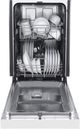 FORNO® Polo 18" White Front Control Built In Dishwasher-2