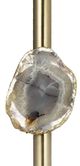 A & B Home Gold/White Tall Pillar Holder-5