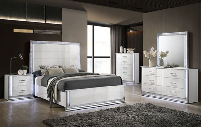 Furniture of America® Hazeline White Dresser -1