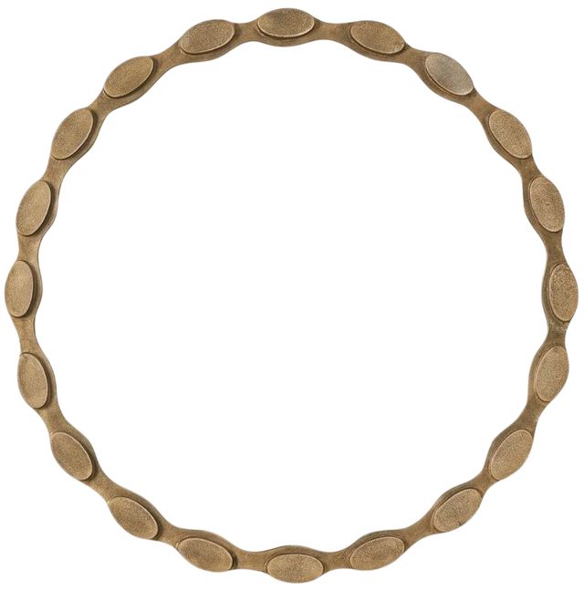 Uttermost® Marietta Aged Brass Round Mirror-0