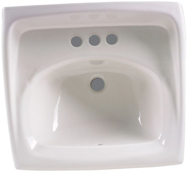 American Standard Lucerne® White Wall-Hung Sink with 4" Centerset-0