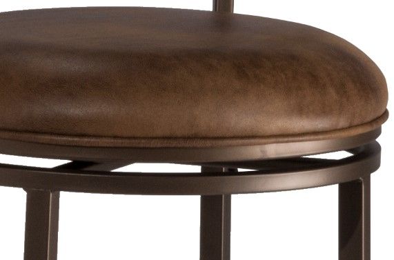 HH2 Home Terrell Brown Swivel Bar Stool-3
