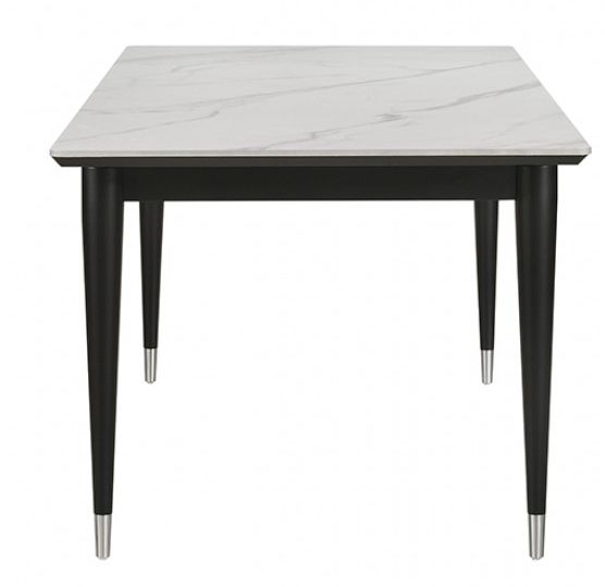 Furniture of America® Maidstone Black/White Dining Table-4