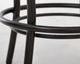 International Furniture Direct Altea Brown/Matte Black Upholstered Adjustable Barstool-2